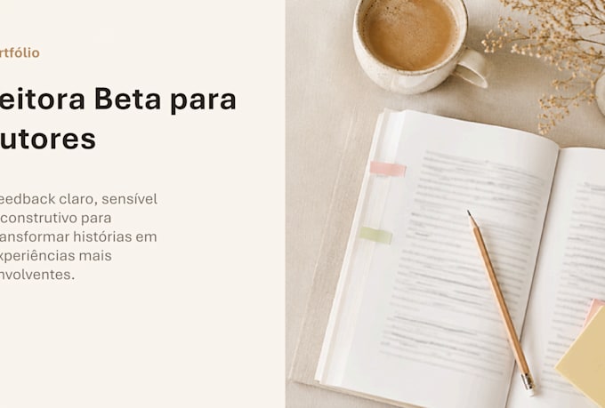 eu vou realizar leitura beta do seu livro